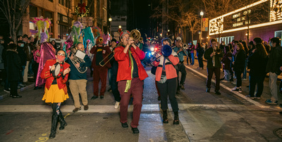 Colonel Eagleburger's Highstepping Goodtime Band at the 2022 First Night Parade